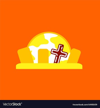 Flat icon on background halloween cemetery full vector image