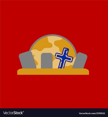 Flat icon on background halloween cemetery full vector image