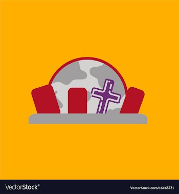 Flat icon on background halloween cemetery full vector image