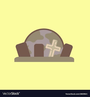 Flat icon on background halloween cemetery full vector image