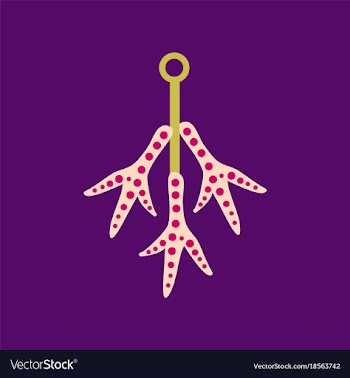Flat icon on background halloween chicken feet vector image