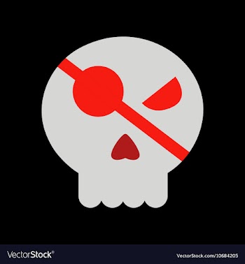Flat icon on background halloween emotion skull vector image