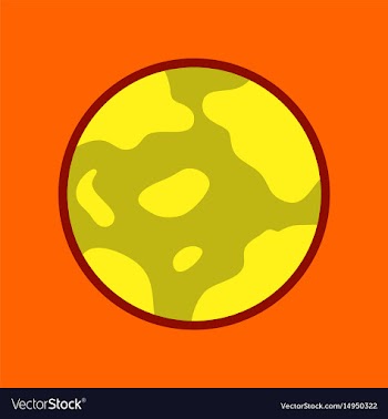 Flat icon on background halloween full moon vector image