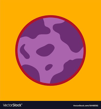 Flat icon on background halloween full moon vector image