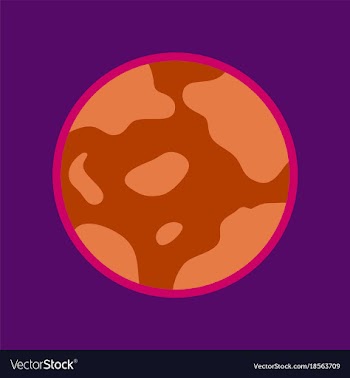 Flat icon on background halloween full moon vector image