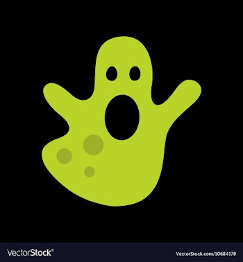 Flat icon on background halloween ghost vector image