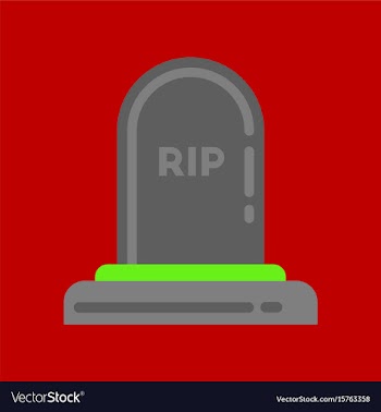 Flat icon on background halloween grave vector image