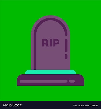 Flat icon on background halloween grave vector image