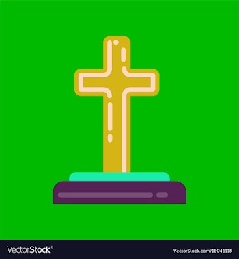 Flat icon on background halloween grave vector image