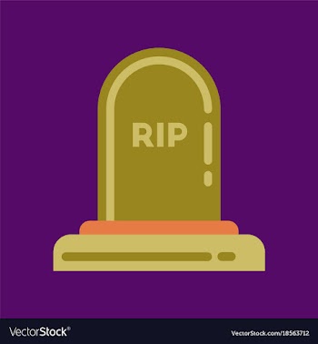 Flat icon on background halloween grave vector image