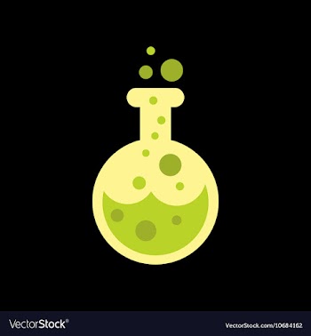 Flat icon on background halloween potion bottle vector image
