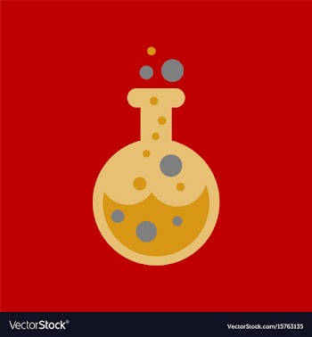 Flat icon on background halloween potion bottle vector image