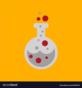 Flat icon on background halloween potion bottle vector image