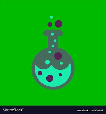 Flat icon on background halloween potion bottle vector image