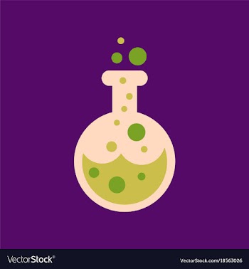 Flat icon on background halloween potion bottle vector image