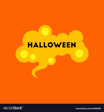 Flat icon on background halloween sign vector image