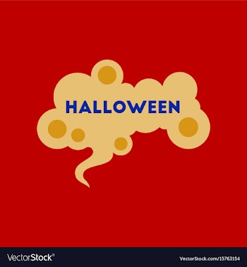 Flat icon on background halloween sign vector image