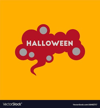 Flat icon on background halloween sign vector image