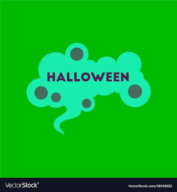 Flat icon on background halloween sign vector image