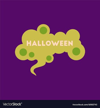 Flat icon on background halloween sign vector image