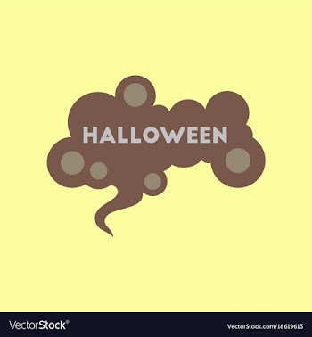 Flat icon on background halloween sign vector image