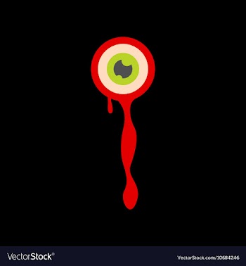 Flat icon on background halloween zombie eyes vector image