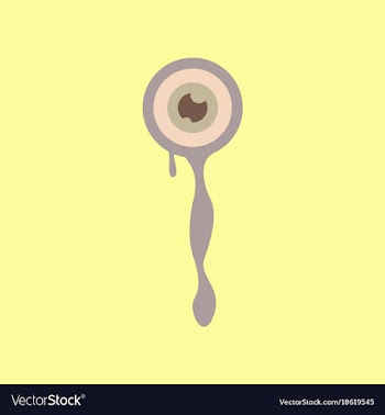 Flat icon on background halloween zombie eyes vector image