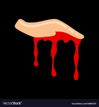Flat icon on background halloween zombie hand vector image