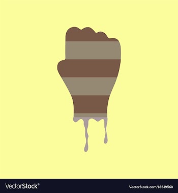 Flat icon on background halloween zombie hand vector image