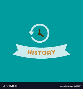 Flat icon on background history lesson vector image