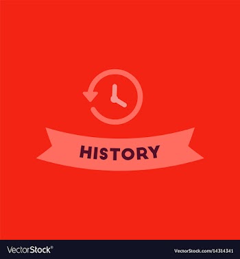 Flat icon on background history lesson vector image