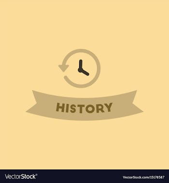 Flat icon on background history lesson vector image