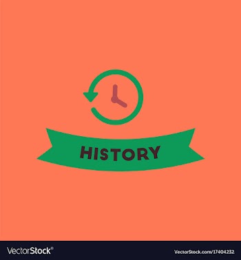 Flat icon on background history lesson vector image