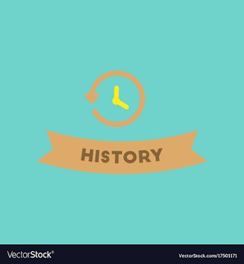 Flat icon on background history lesson vector image
