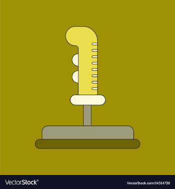Flat icon on background joystick vector image