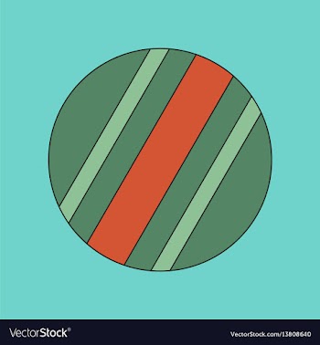 Flat icon on background kids toy ball vector image