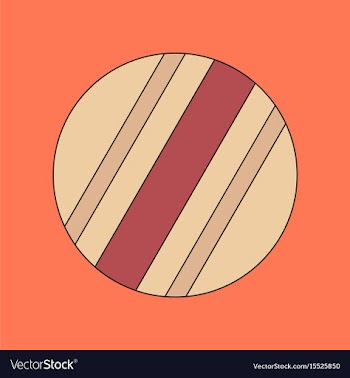 Flat icon on background kids toy ball vector image
