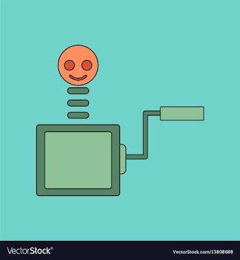 Flat icon on background kids toy box vector image
