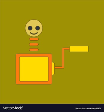 Flat icon on background kids toy box vector image