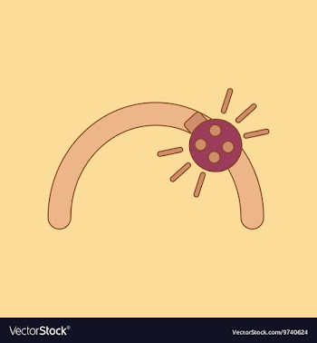 Flat icon on background Kids toy ladybug vector image