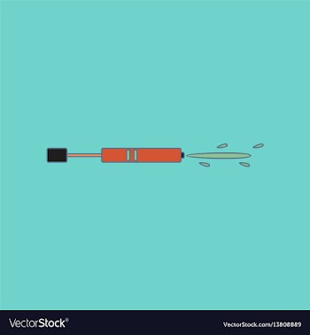 Flat icon on background kids toy water gun vector image