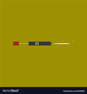 Flat icon on background kids toy water gun vector image