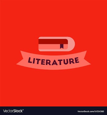 Flat icon on background literature lesson vector image