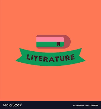 Flat icon on background literature lesson vector image
