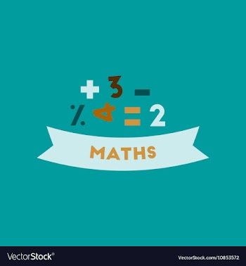 Flat icon on background math lesson vector image