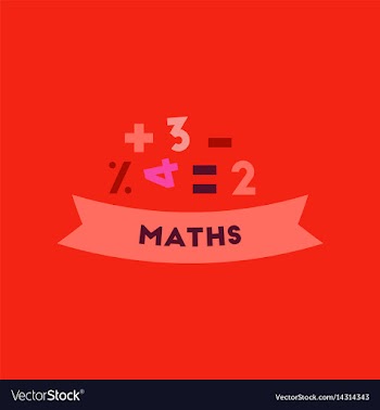 Flat icon on background math lesson vector image