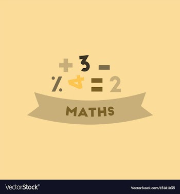 Flat icon on background math lesson vector image