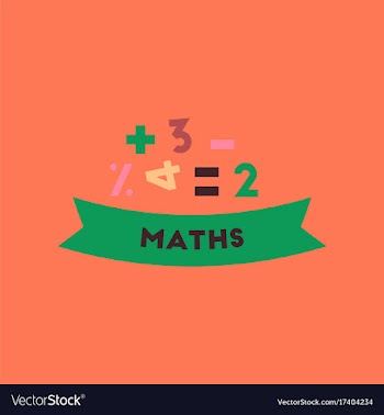 Flat icon on background math lesson vector image