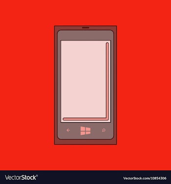 Flat icon on background mobile phone vector image