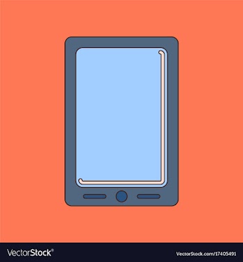 Flat icon on background mobile phone vector image